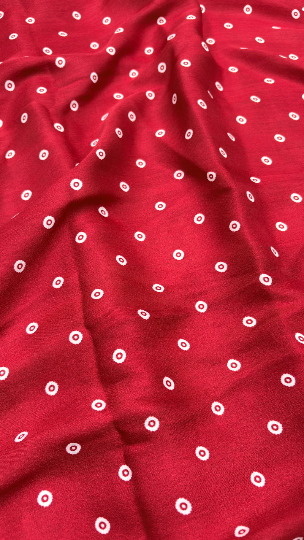 KALAMKARI RED : Semi Modal Silk