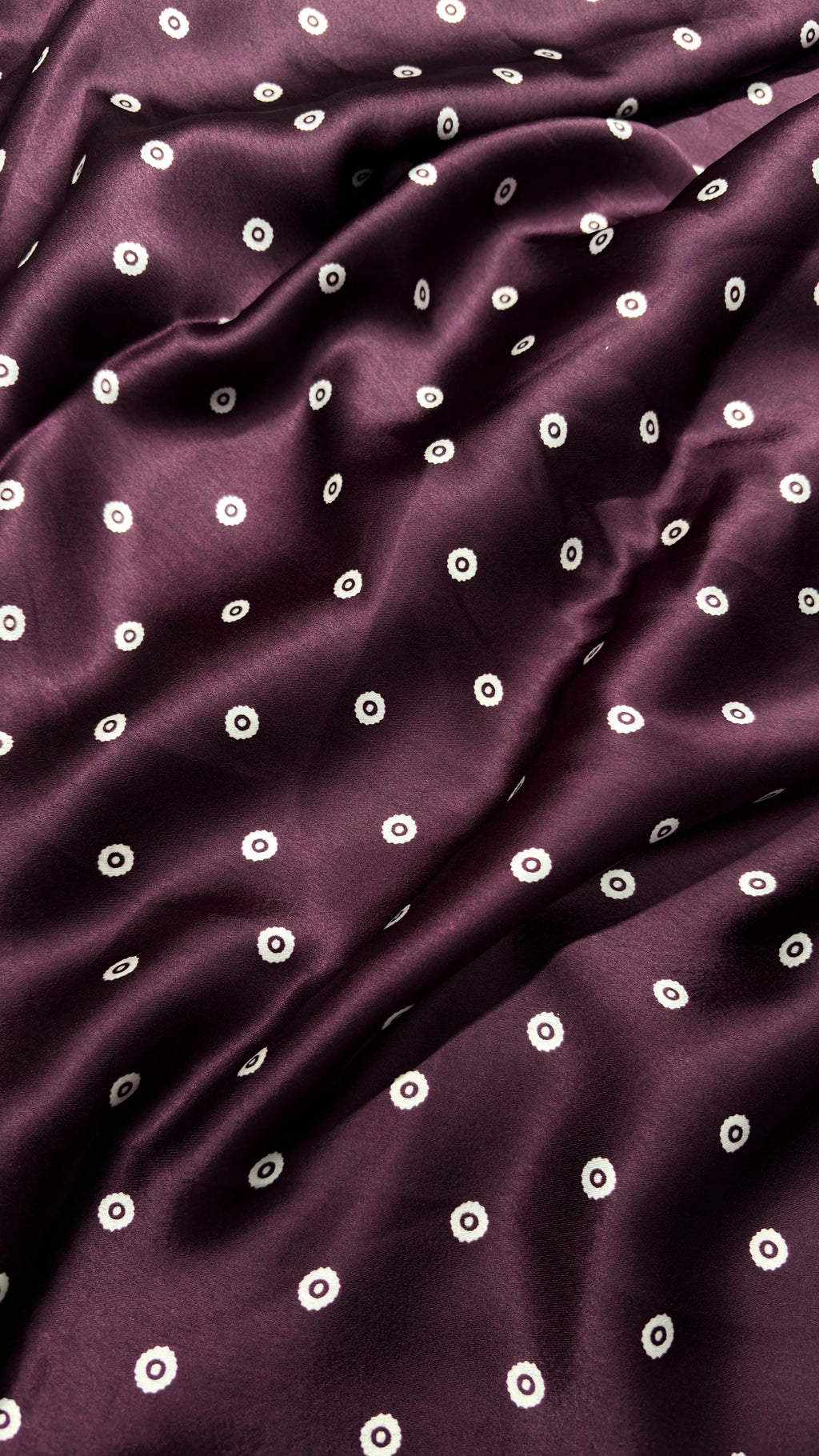 KALAMKARI DEEP PURPLE: Semi Modal Silk