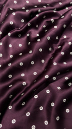 KALAMKARI DEEP PURPLE: Semi Modal Silk